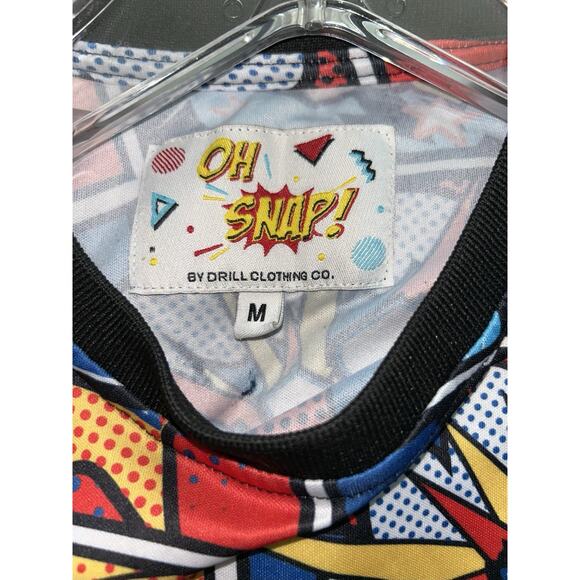 Drill Clothing Co Oh Snap! Comic Pop Art T-Shirt Stretch Men’s Medium - Picture 3 of 5